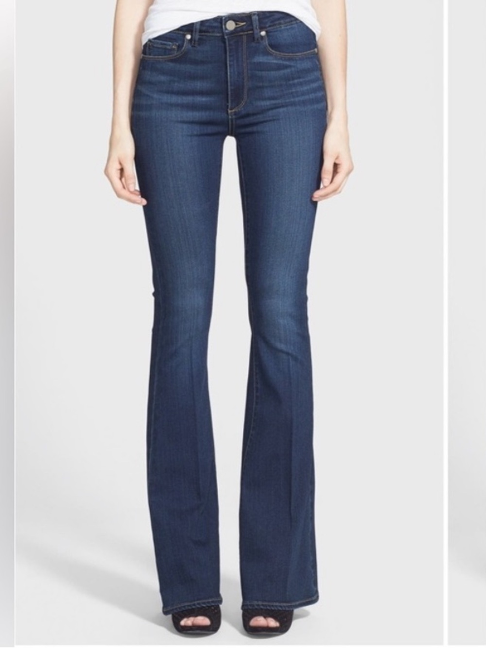 PAIGE Indigo High-Rise Flare Jeans